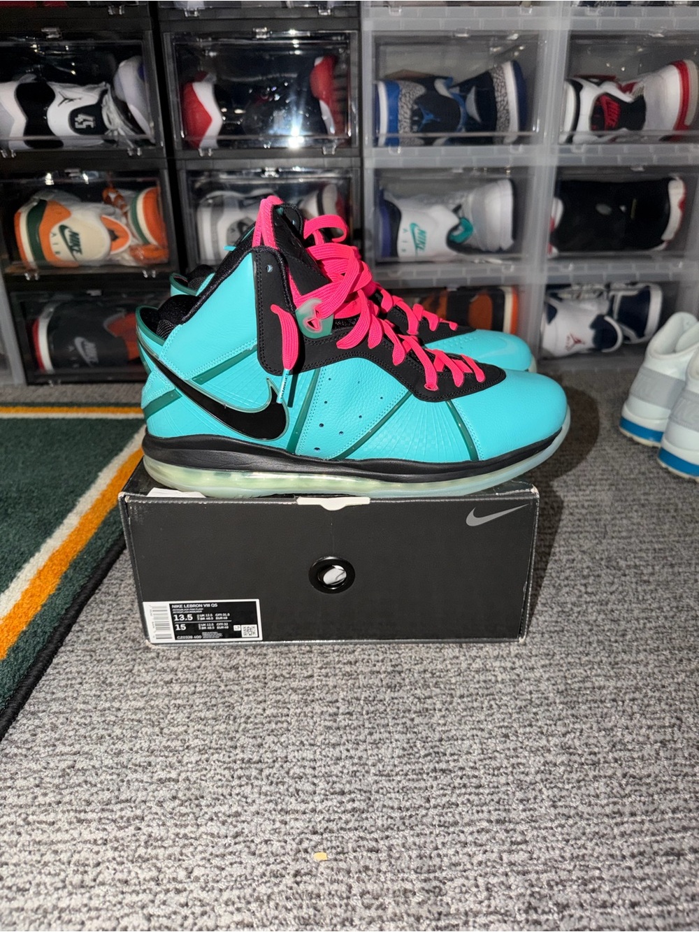 Nike Lebron 8 South Beach sz 13.5